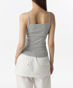 MUSINSA STANDARD WOMAN MUSINSA STANDARD WOMAN V-neck Sleeveless Top Medium Gray