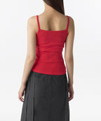 MUSINSA STANDARD WOMAN MUSINSA STANDARD WOMAN V-neck Sleeveless Top Red