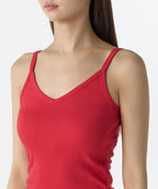 MUSINSA STANDARD WOMAN MUSINSA STANDARD WOMAN V-neck Sleeveless Top Red