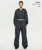 MUSINSA STANDARD WOMAN MUSINSA STANDARD WOMAN Women's Hoodie Charcoal Gray