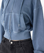 MUSINSA STANDARD WOMAN MUSINSA STANDARD WOMAN Hoodie Blue Gray