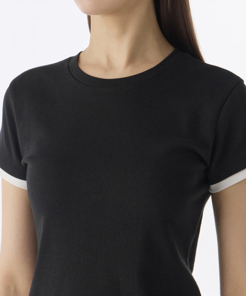 MUSINSA STANDARD WOMAN MUSINSA STANDARD WOMAN Women's Layered Hem Slim T-Shirt (Size L)