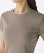 MUSINSA STANDARD WOMAN MUSINSA STANDARD WOMAN Women's Layered Hem Slim T-Shirt (Size L)
