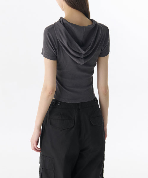 MUSINSA STANDARD WOMAN MUSINSA STANDARD WOMAN Women's Ribbed Slim Hoodie T-Shirt (Size M)