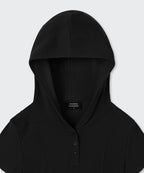 MUSINSA STANDARD WOMAN MUSINSA STANDARD WOMAN Women's Ribbed Slim Hooded T-Shirt (Size M)