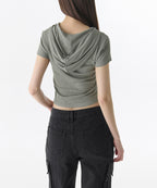 MUSINSA STANDARD WOMAN MUSINSA STANDARD WOMAN Women's Ribbed Slim Hoodie Khaki Gray