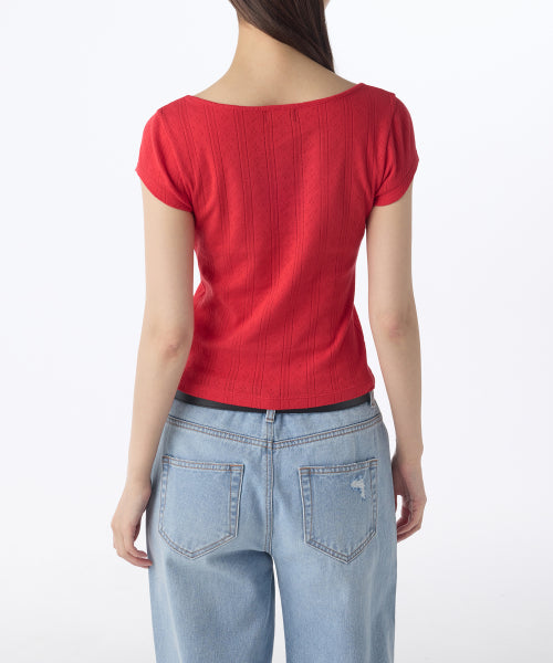 MUSINSA STANDARD WOMAN MUSINSA STANDARD WOMAN Women's T-Shirt Red