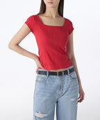 MUSINSA STANDARD WOMAN MUSINSA STANDARD WOMAN Women's T-Shirt Red