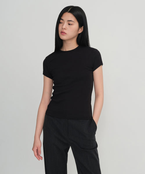MUSINSA STANDARD WOMAN MUSINSA STANDARD WOMAN T-Shirt Short Sleeve + Long Sleeve 2 Packs