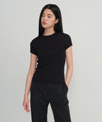 MUSINSA STANDARD WOMAN MUSINSA STANDARD WOMAN T-Shirt Short Sleeve + Long Sleeve 2 Packs