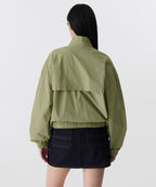 MUSINSA STANDARD WOMAN MUSINSA STANDARD WOMAN Women's Oversized High Neck Windbreaker Jacket [Sage]