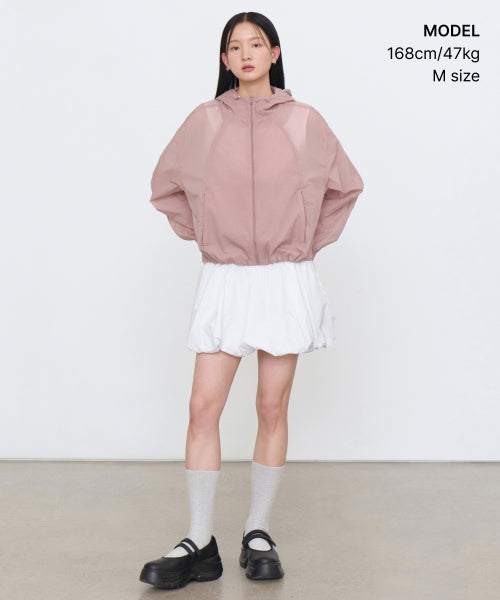 MUSINSA STANDARD WOMAN MUSINSA STANDARD WOMAN Women's Sheer Hooded Windbreaker Jacket (Size L)