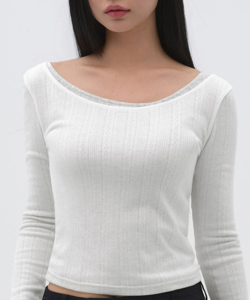 MUSINSA STANDARD WOMAN MUSINSA STANDARD WOMAN T-Shirt Long Sleeve [White]