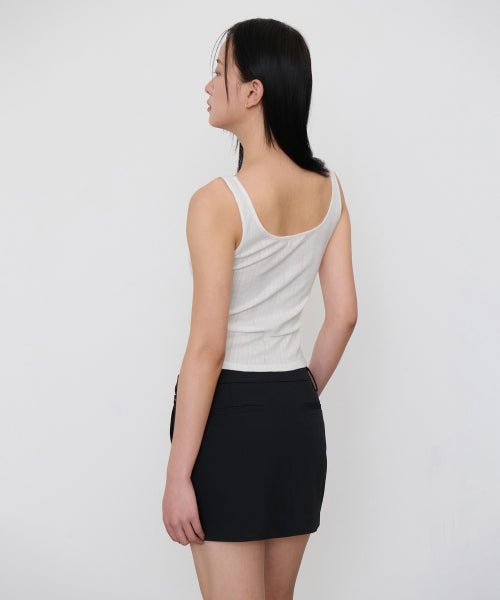 MUSINSA STANDARD WOMAN MUSINSA STANDARD WOMAN Women's Pointel Tank Top [White]