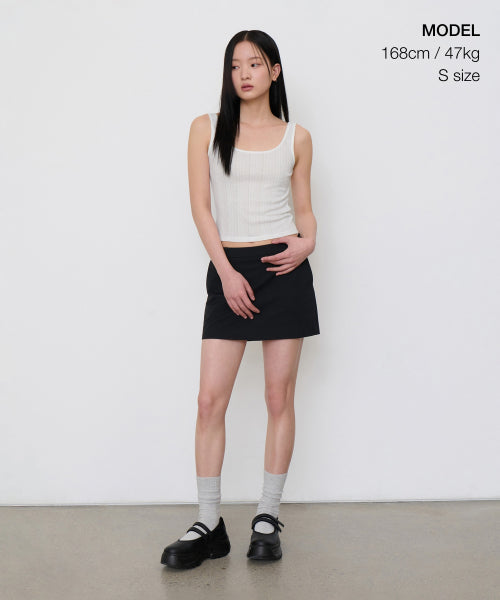 MUSINSA STANDARD WOMAN MUSINSA STANDARD WOMAN Women's Pointel Tank Top [White]