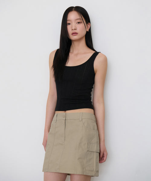 MUSINSA STANDARD WOMAN MUSINSA STANDARD WOMAN Women's Pointel Tank Top Black