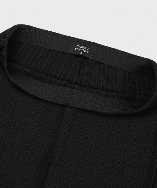 MUSINSA STANDARD WOMAN MUSINSA STANDARD WOMAN Women's Slacks Side Button [Black]