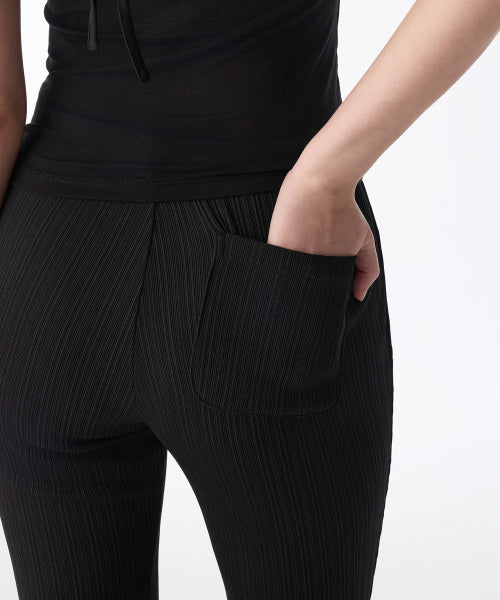MUSINSA STANDARD WOMAN MUSINSA STANDARD WOMAN Women's Slacks Side Button [Black]