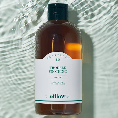EFILOW [2 pack] Houttuynia cordata 80 Hyalusica Trouble Soothing Mildly Acidic Vegan Toner 300ml