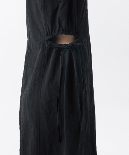 MUSINSA STANDARD WOMAN MUSINSA STANDARD WOMAN Women's Nylon Cutout Long Dress (Black)