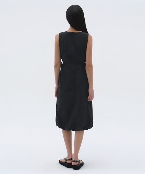 MUSINSA STANDARD WOMAN MUSINSA STANDARD WOMAN Women's Nylon Cutout Long Dress (Black)