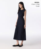 MUSINSA STANDARD WOMAN MUSINSA STANDARD WOMAN Denim Maxi Dress Deep Indigo