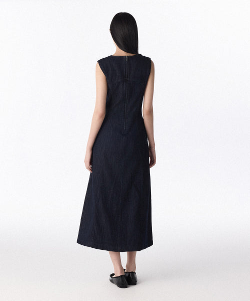 MUSINSA STANDARD WOMAN MUSINSA STANDARD WOMAN Denim Maxi Dress Deep Indigo