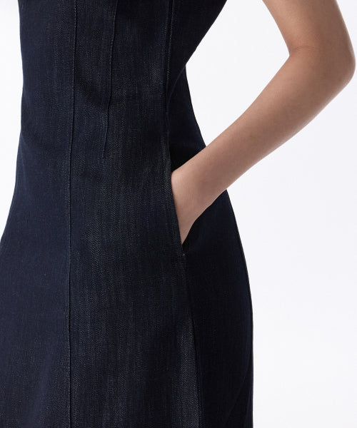 MUSINSA STANDARD WOMAN MUSINSA STANDARD WOMAN Denim Maxi Dress Deep Indigo