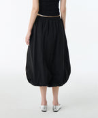 MUSINSA STANDARD WOMAN MUSINSA STANDARD WOMAN Women's Balloon Banding Long Skirt [Black]