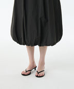 MUSINSA STANDARD WOMAN MUSINSA STANDARD WOMAN Balloon Banding Long Skirt [Gunmetal]