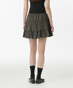 MUSINSA STANDARD WOMAN MUSINSA STANDARD WOMAN Cotton Tiered Mini Skirt Dark Gray