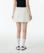 MUSINSA STANDARD WOMAN MUSINSA STANDARD WOMAN Balloon Banding Mini Skirt (White)