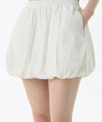 MUSINSA STANDARD WOMAN MUSINSA STANDARD WOMAN Balloon Banding Mini Skirt (White)