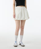MUSINSA STANDARD WOMAN MUSINSA STANDARD WOMAN Balloon Banding Mini Skirt (White)