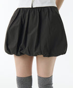 MUSINSA STANDARD WOMAN MUSINSA STANDARD WOMAN Balloon Banding Mini Skirt [Gunmetal]