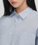MUSINSA STANDARD WOMAN MUSINSA STANDARD WOMAN Women's Oversized Washed Poplin Shirt [Sky Blue]