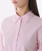MUSINSA STANDARD WOMAN MUSINSA STANDARD WOMAN Women's Striped Slim Fit Shirt [Pink]