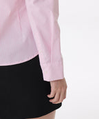 MUSINSA STANDARD WOMAN MUSINSA STANDARD WOMAN Women's Striped Slim Fit Shirt [Pink]