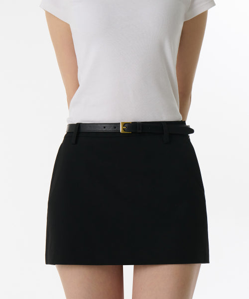 MUSINSA STANDARD WOMAN MUSINSA STANDARD WOMAN Women's Arch Synthetic Leather Slim Belt_20mm