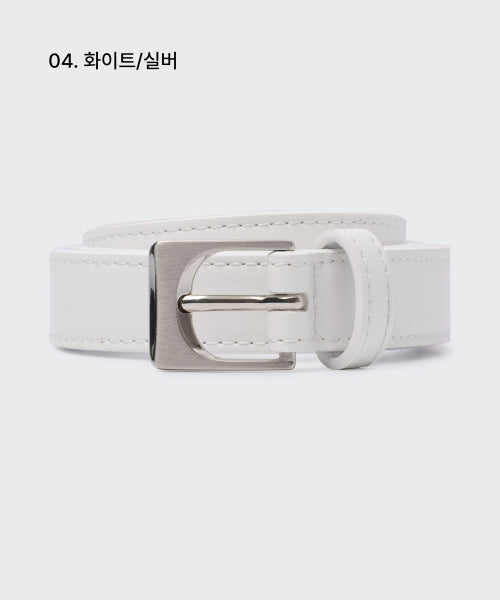 MUSINSA STANDARD WOMAN MUSINSA STANDARD WOMAN Women's Arch Synthetic Leather Slim Belt_20mm