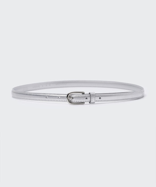 MUSINSA STANDARD WOMAN MUSINSA STANDARD WOMAN Women's Rounded Crack Leather Thin Belt 15mm