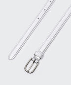 MUSINSA STANDARD WOMAN MUSINSA STANDARD WOMAN Women's Rounded Crack Leather Thin Belt 15mm