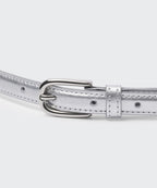 MUSINSA STANDARD WOMAN MUSINSA STANDARD WOMAN Women's Rounded Crack Leather Thin Belt 15mm