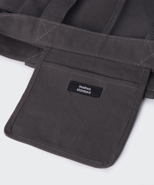 MUSINSA STANDARD WOMAN MUSINSA STANDARD WOMAN Women's Washed Cotton Shoulder Bag [Gray]
