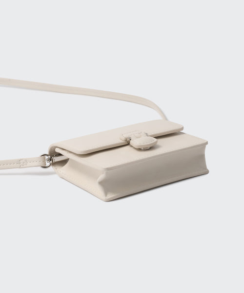 MUSINSA STANDARD WOMAN MUSINSA STANDARD WOMAN Women's Hinged Micro Cross Bag (Ivory)