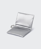 MUSINSA STANDARD WOMAN MUSINSA STANDARD WOMAN Shiny Padded Card Wallet Silver