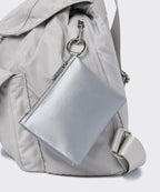 MUSINSA STANDARD WOMAN MUSINSA STANDARD WOMAN Shiny Padded Card Wallet Silver