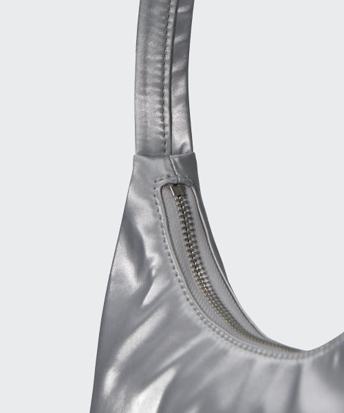 MUSINSA STANDARD WOMAN MUSINSA STANDARD WOMAN Women's Shiny Hobo Bag Silver