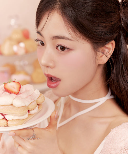 FORENCOS FORENCOS Soft Fitting Cream Blusher + Heart Finger Puff (Peach Light)