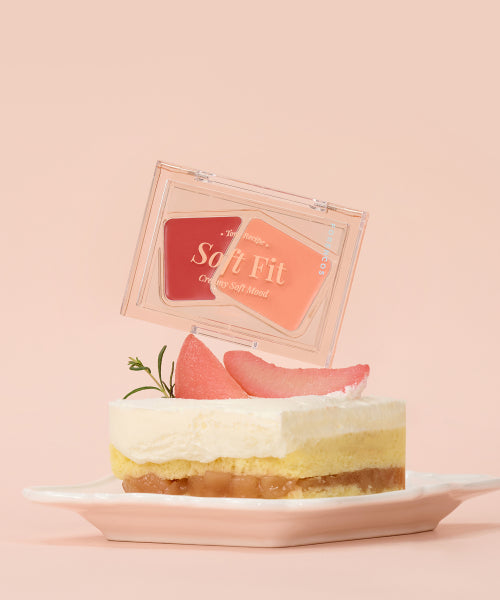 FORENCOS FORENCOS Soft Fitting Cream Blusher + Heart Finger Puff (Peach Light)